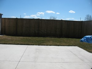Davidson Rear Fence before